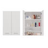 BADEZIMMERSCHRANK POLA MINI DD - WEISS - Weiß, Holzwerkstoff (64/90/30cm) - CDF