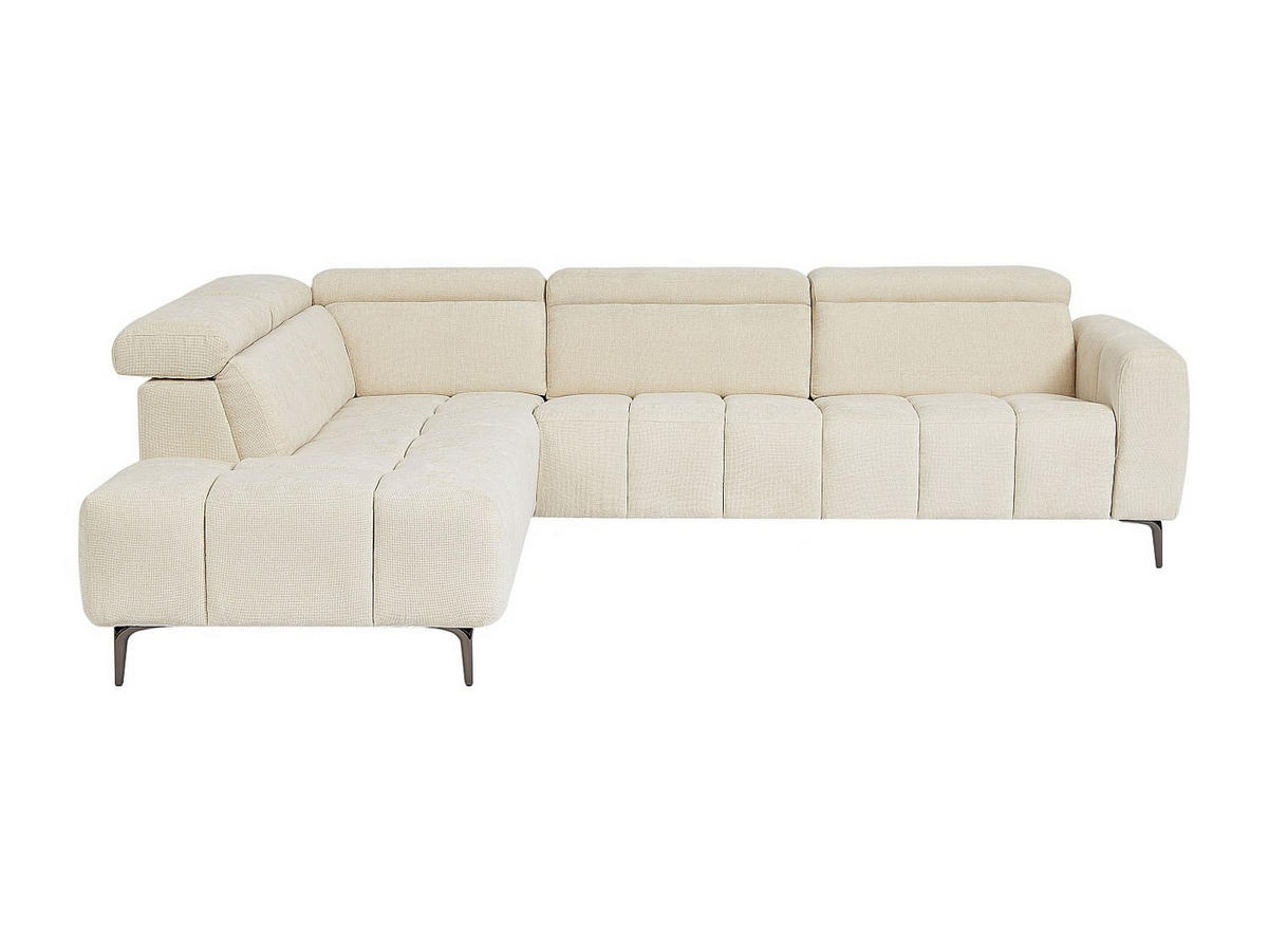 ECKSOFA links elektrisch relax - Textilstoff Beige - CALDORIA - Beige, Textil (292/229cm) - Vente-Unique