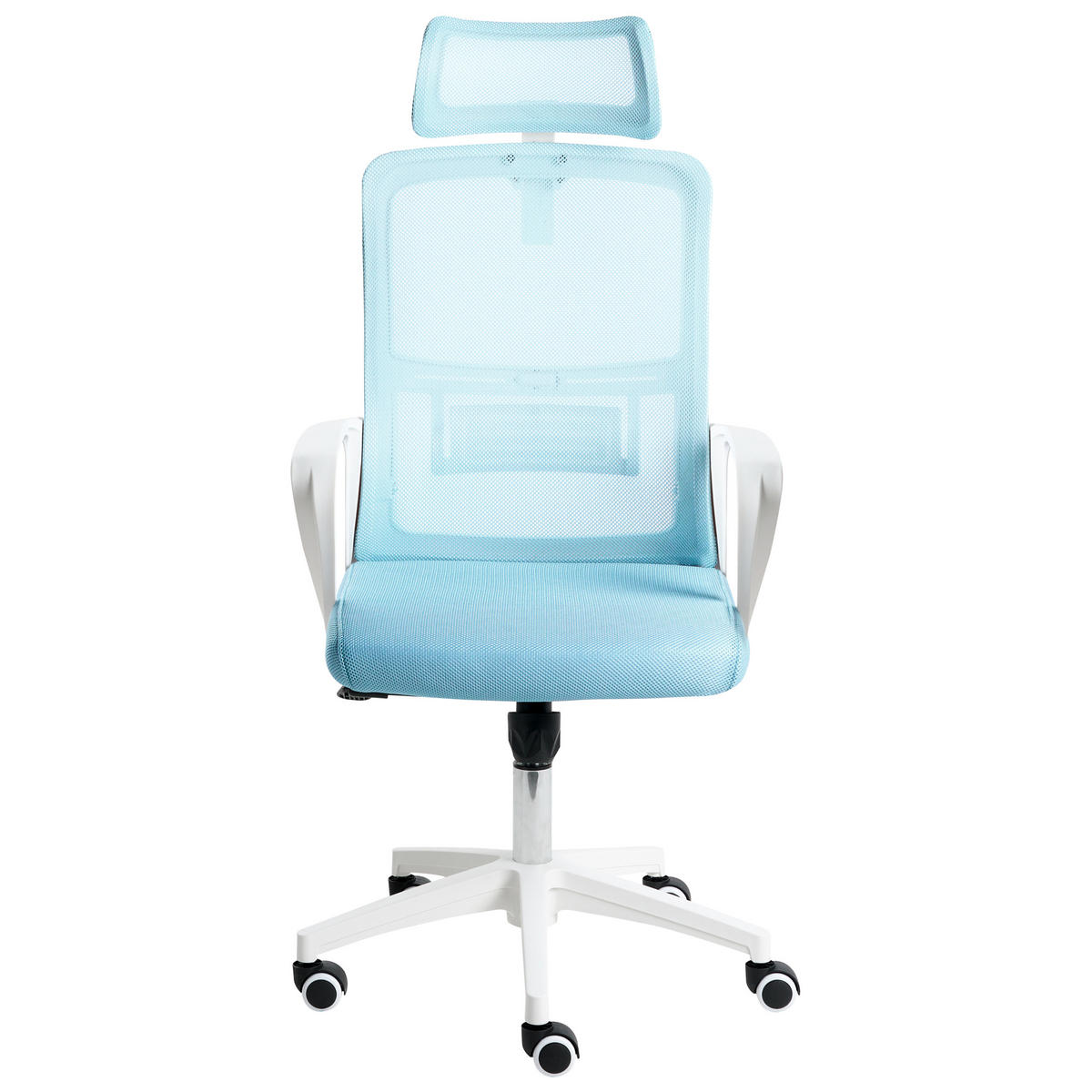 BÜROSTUHL Hellblau Monarch - Hellblau, Textil (46/110/62cm) - Beliani