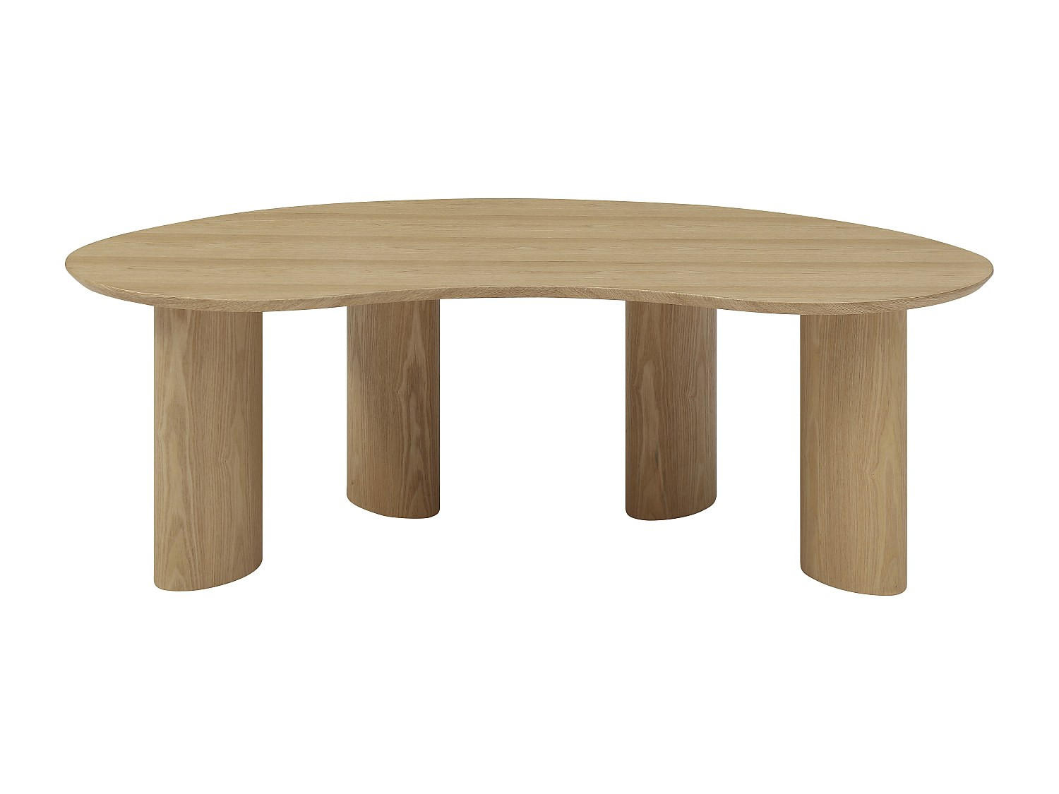 COUCHTISCH - 120 cm x 70 cm - Holz, Platte - Naturfarben Hell - CALYNOR - Naturfarben, Holz (70/120/40cm) - Vente-Unique