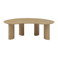 COUCHTISCH - 120 cm x 70 cm - Holz, Platte - Naturfarben Hell - CALYNOR - Naturfarben, Holz (70/120/40cm) - Vente-Unique