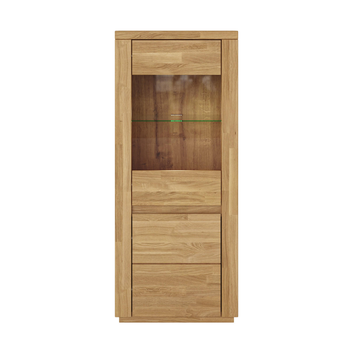 kiki design Vitrine Eiche 60x144x34 cm