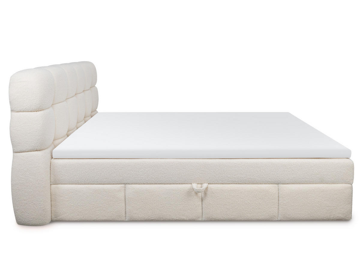 BOXBETT Mira hellbeige 180/200 cm Recharge Topper - Beige, Textil (180/200cm) - wonello