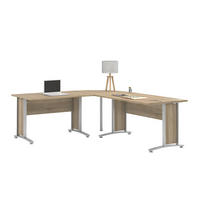 SCHREIBTISCH Eiche Dekor - Eichefarben, Holzwerkstoff (200/200/74cm) - ebuy24
