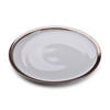 DINNERTELLER Cal Grau 24/24/2 cm Keramik - Grau, Keramik (24cm) - Mondex