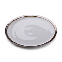 DINNERTELLER Cal Grau 24/24/2 cm Keramik - Grau, Keramik (24cm) - Mondex