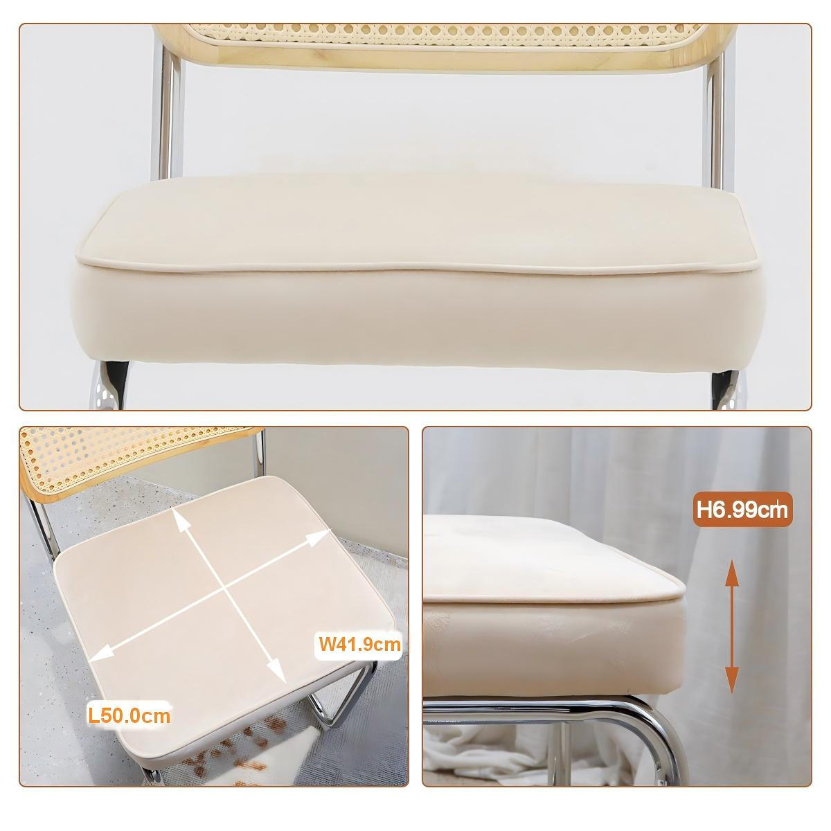 SCHWINGSTUHL DE-36902 2er-Set mit Rattan-Rückenlehne Beige - Beige, Metall (46.4/84.6/53cm) - ComfortXL