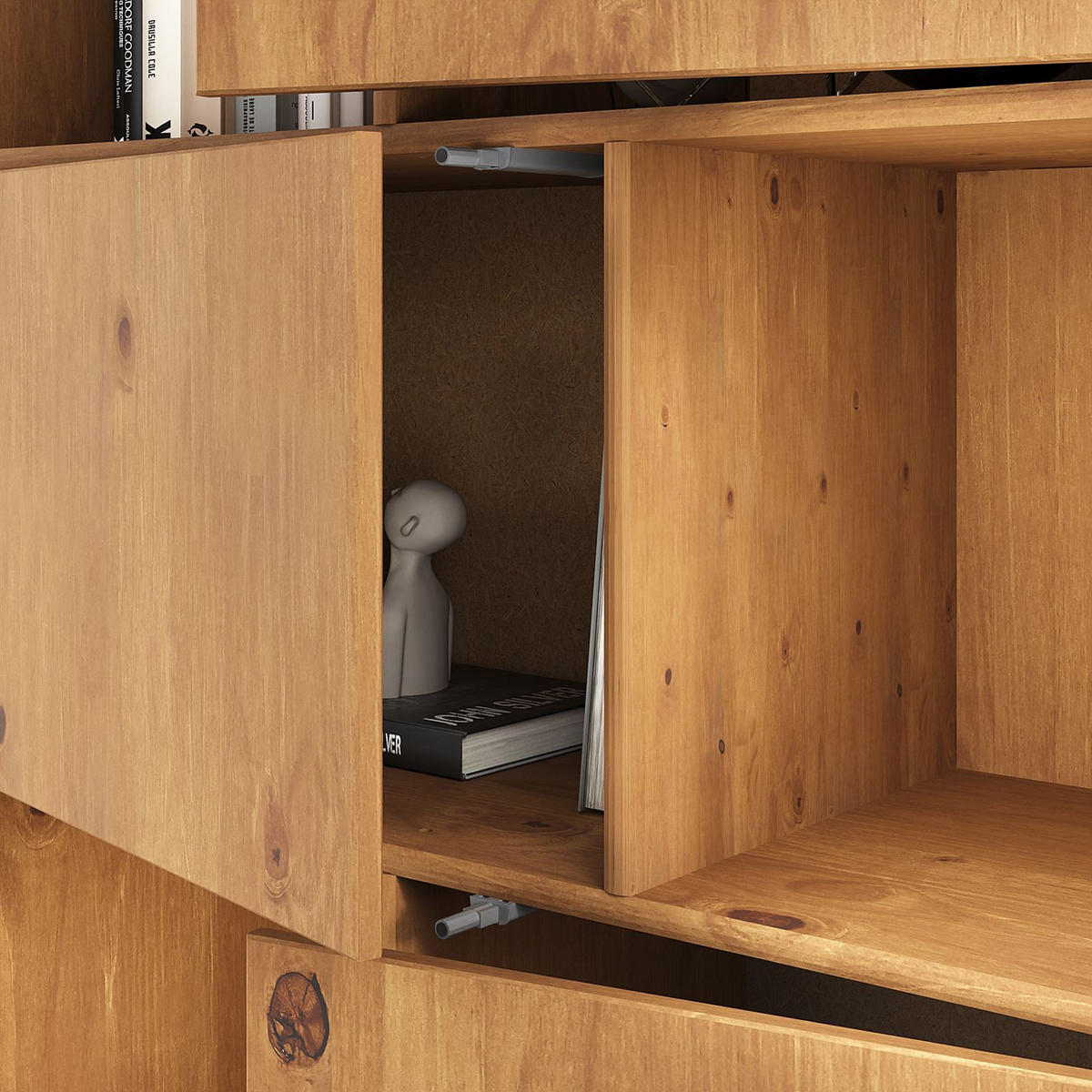 HIGHBOARD SIMONA - Eichefarben, Holz (95/139/37cm) - IDIMEX