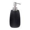 SEIFENSPENDER - Schwarz, Kunststoff/Metall (7.5/18/9cm) - Relaxdays