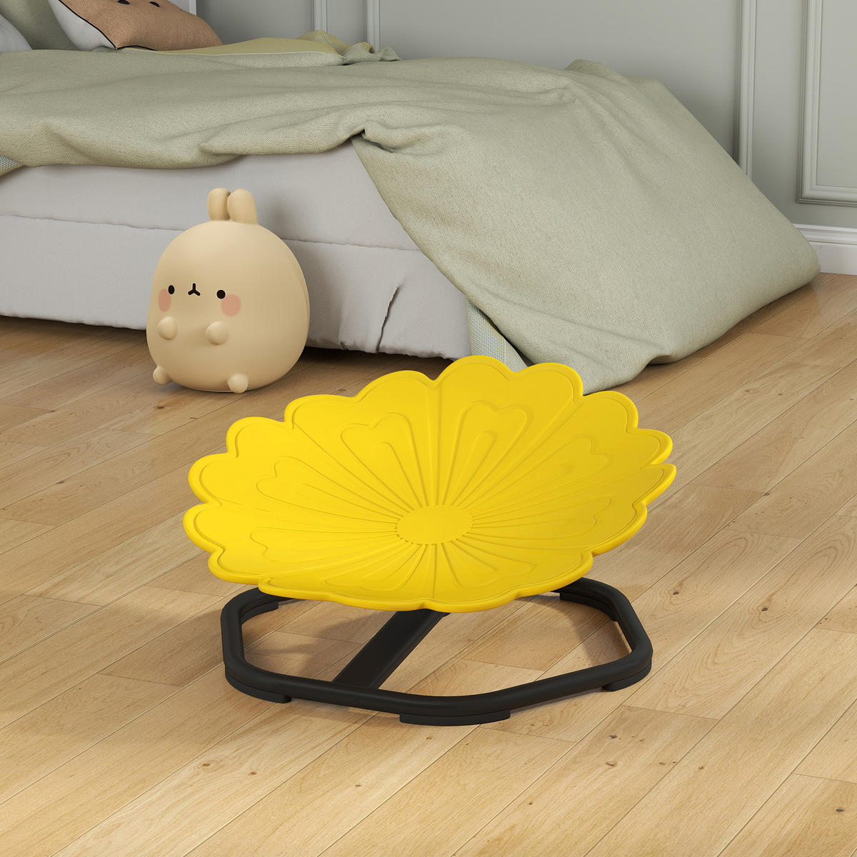 DREHSITZ DE-18652 360° drehbar für Gleichgewichtstraining Gelb - Gelb, Kunststoff (50/29/54cm) - ComfortXL