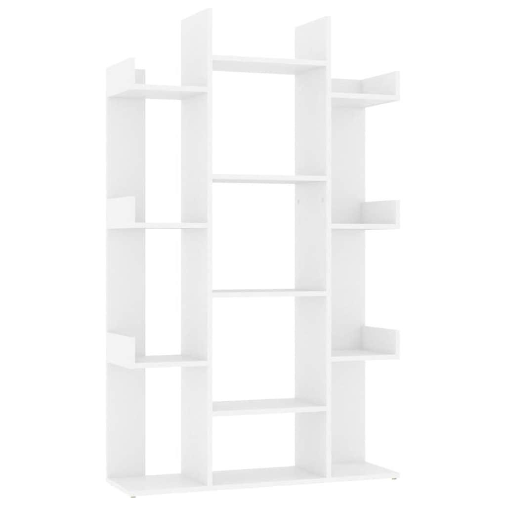 vidaXL Bücherregal Weiß 86x140x25.5 cm