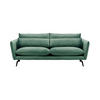 DREISITZER-SOFA Layla-Velluto 12 - Blau, Holz/Textil (237/95/98cm)