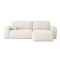 ECKSOFA Weiß ILO Mit Schlaffunktion Und Bettkasten - Weiß, Textil (282/177cm) - Sepro Meble