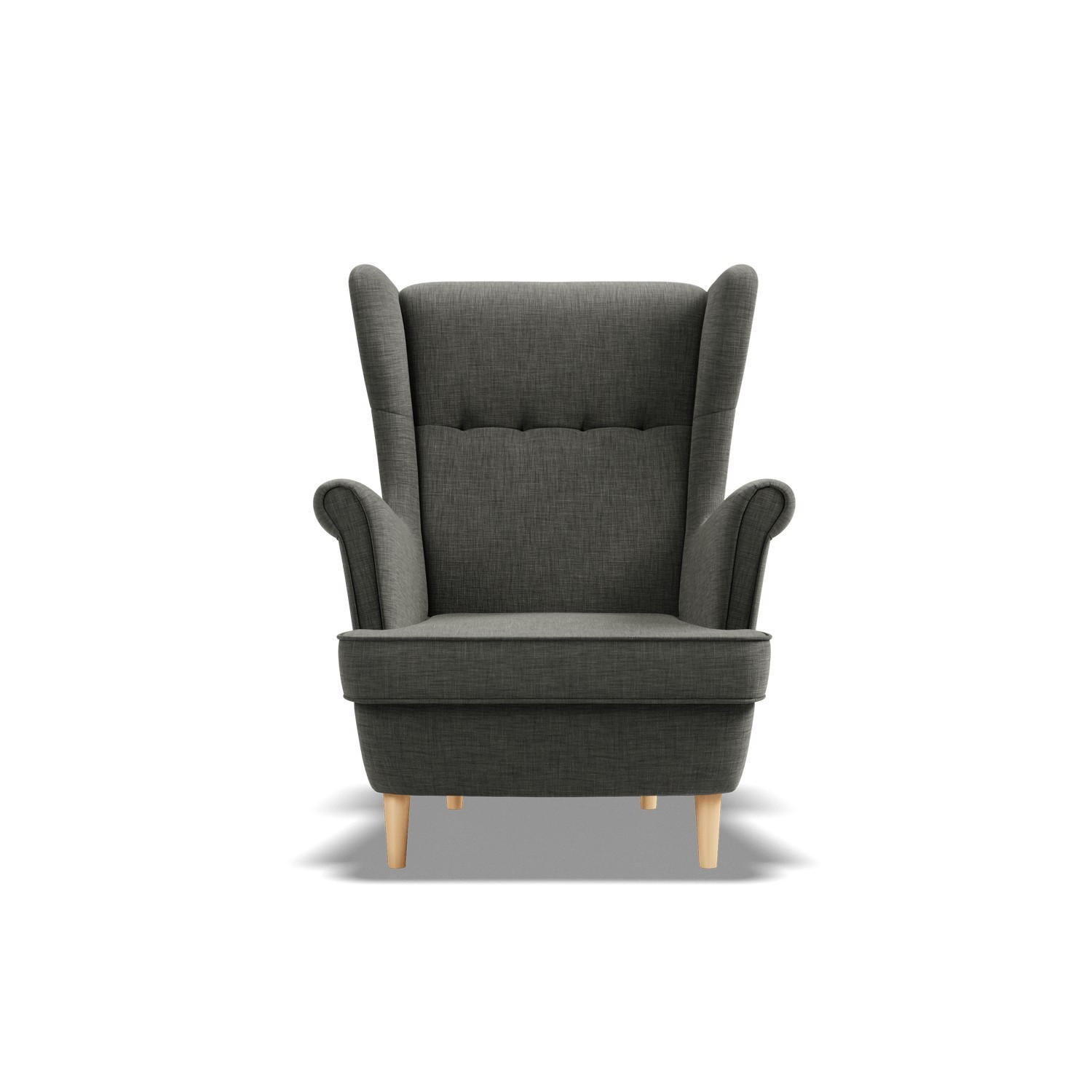 OHRENSESSEL VELO, Schwarz - Schwarz, Textil (81/102/95cm)