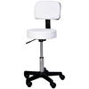 ARBEITSHOCKER, Rollhocker, Weiß - Weiß, Kunststoff (35/84/35cm) - HOMCOM