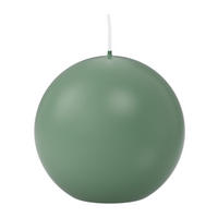 KUGELKERZEN Reseda Ø 70 mm, 12 Stück - Eukalyptusholzfarben, Paraffin (7/7/7cm) - Wiedemann Kerzen