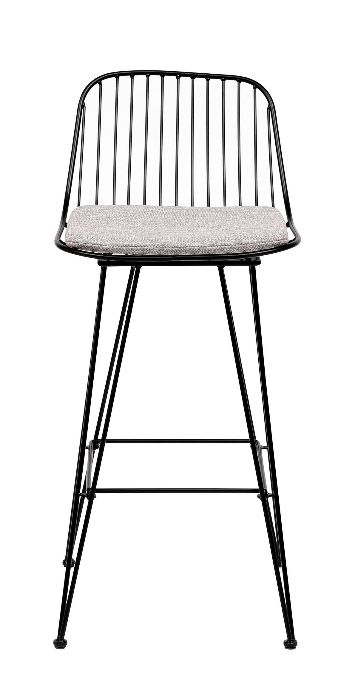 BARHOCKER 2er-Set Metall Grau - Grau, Metall (41/90/43cm) - Nordlys