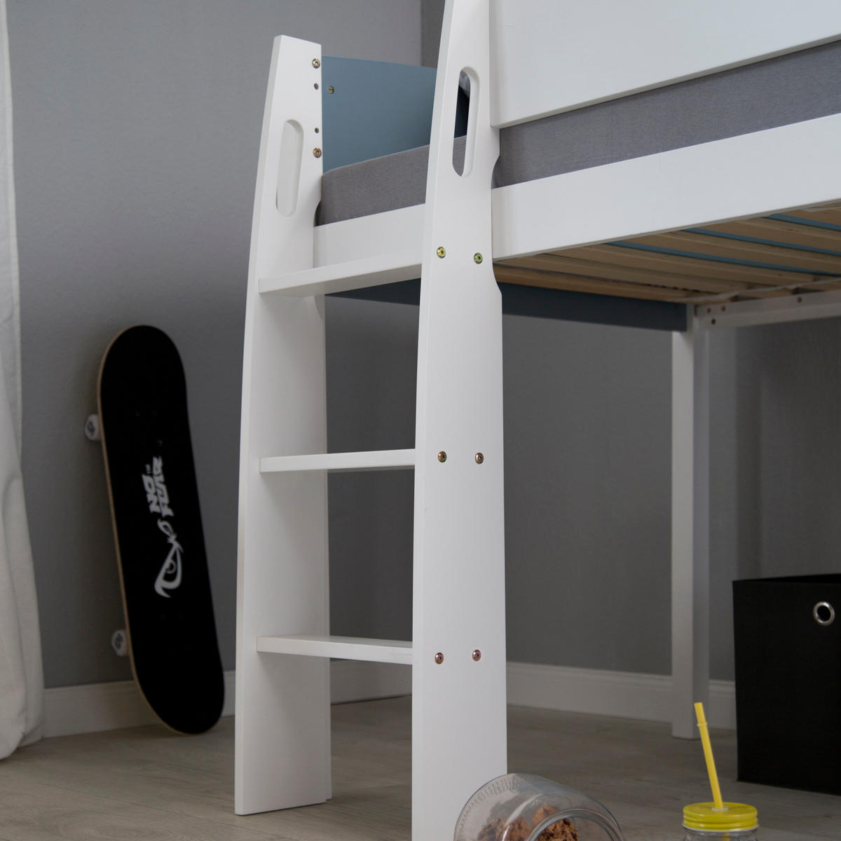 HOCHBETT 90/200 cm grau weiß - Weiß, Holz - Homestyle4u