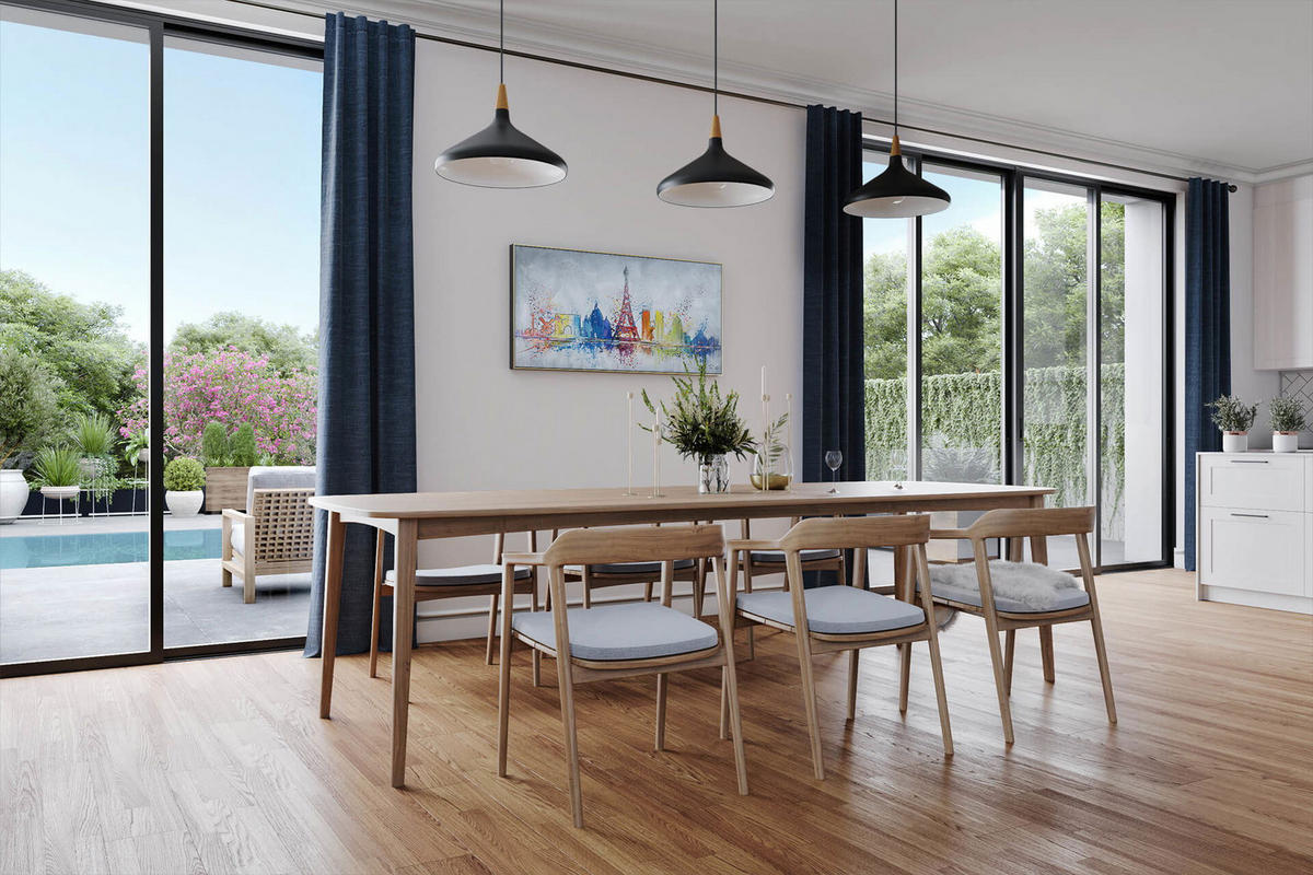 ACRYLBILD HANDGEMALT 120/60 cm - Weiß, Holz/Textil (120/60cm) - KUNSTLOFT