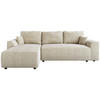 ECKSOFA Romeo mit Schlaffunktion Beige - Beige, Textil (285/185cm) - Bromarkt
