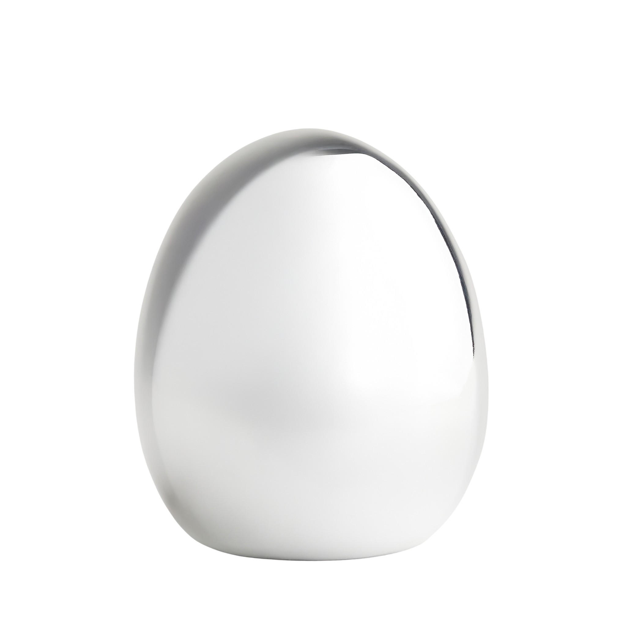 DEKOFIGUR Eggify - Silberfarben, Keramik (16.5/19/16.5cm) - home&you