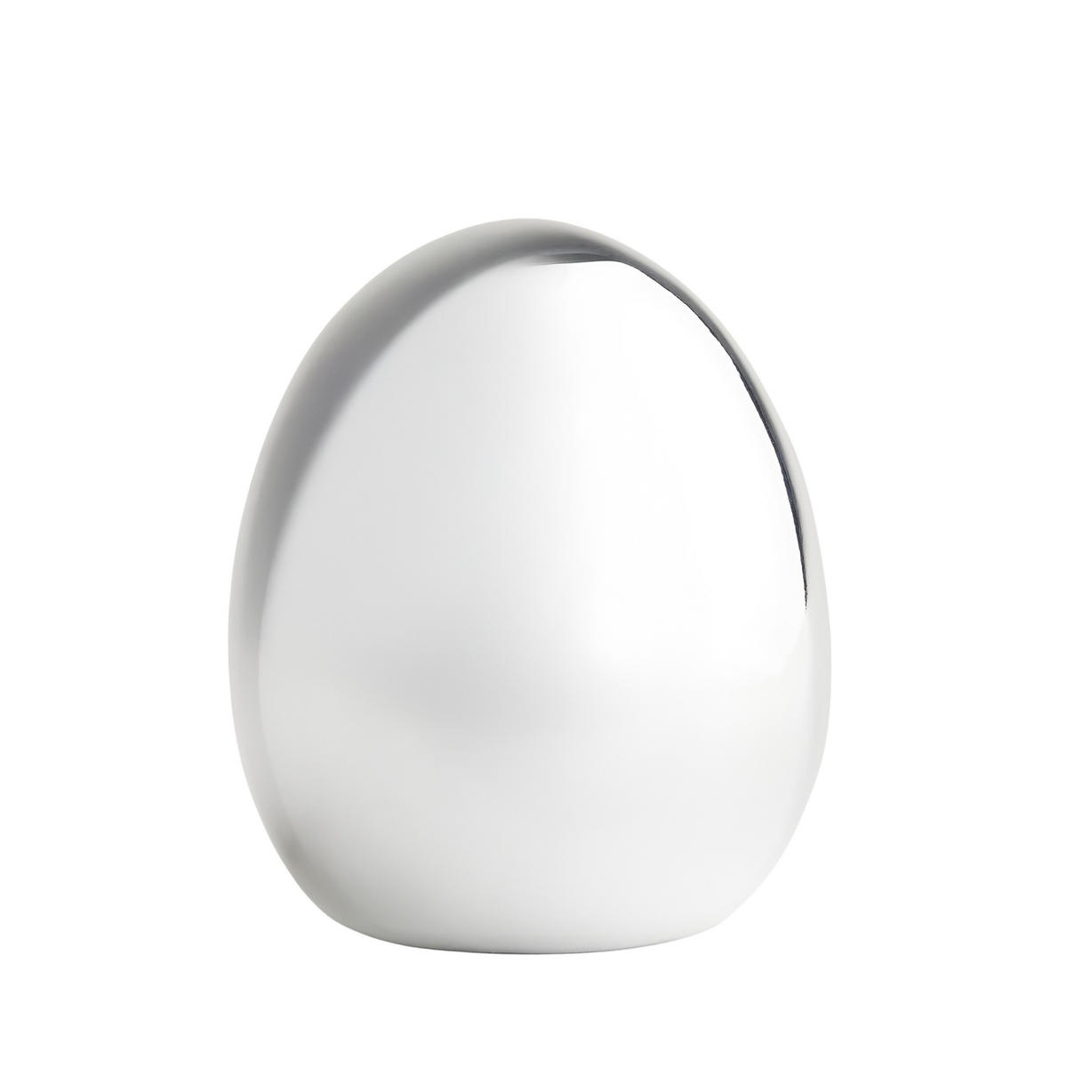 DEKOFIGUR Eggify - Silberfarben, Keramik (16.5/19/16.5cm) - home&you
