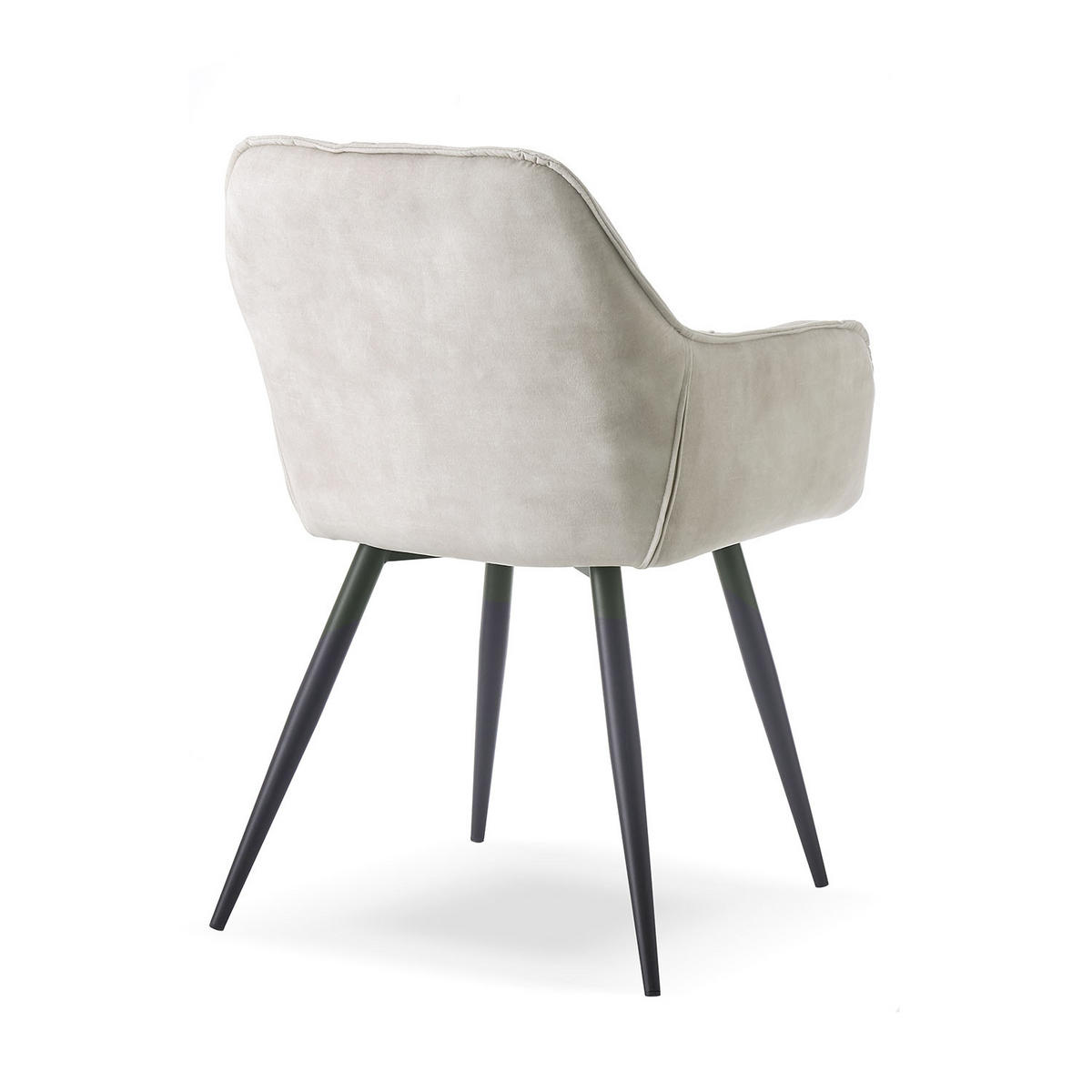 ARMLEHNSTUHL DIETER Grau 2 Stück - Grau, Textil/Metall (61/83/56cm) - B&D Home