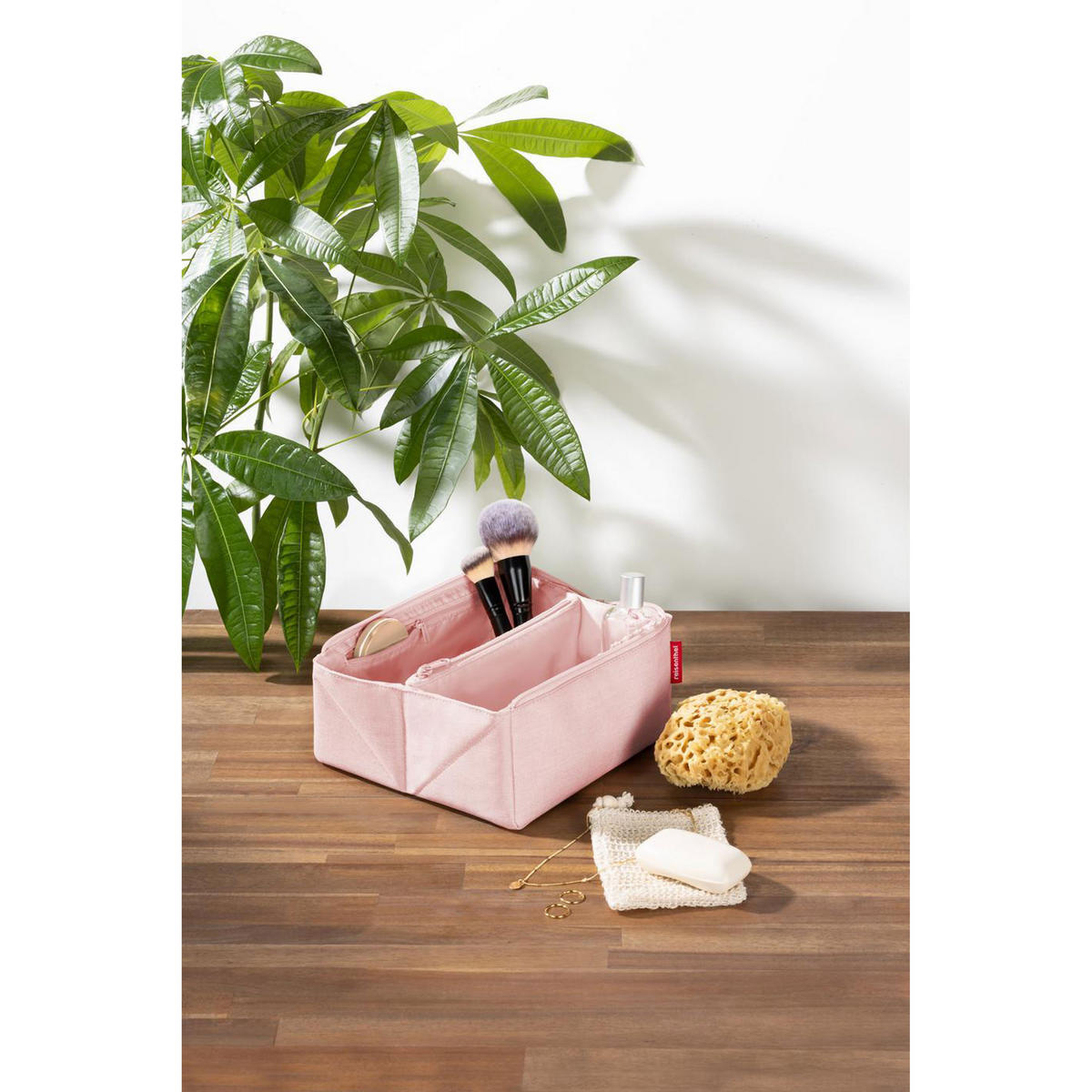 BEAUTYTASCHE "fold case" - Rosa, Kunststoff (11/11/23cm) - Reisenthel