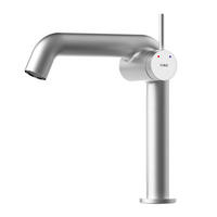 WASCHTISCHARMATUR Ventilkernzertifizierung Chrom 15cm - Chromfarben, Metall (20/7.6/22.2cm) - EMKE