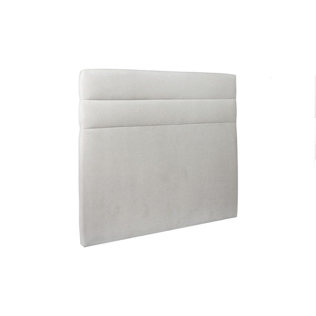 KOPFTEIL Modell Linien – Hellgrauer Samtstoff 150 cm - Beige/Hellgrau, Karton/Holz (150/120/10cm) - Sommeil de Plomb