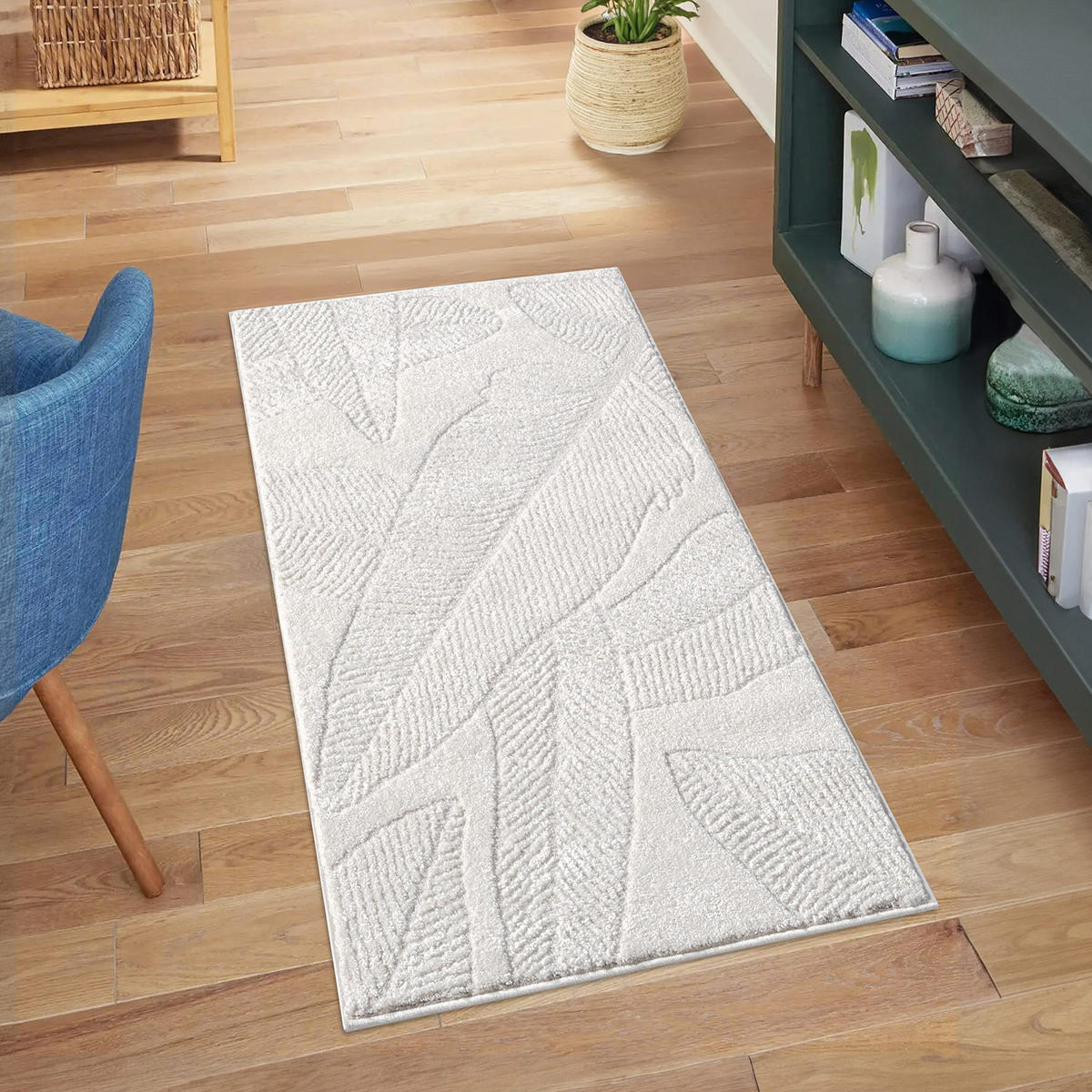 KURZFLOR-TEPPICH Lounge 0629 Creme 80x150 cm - Creme, Textil (80/150cm) - carpet city