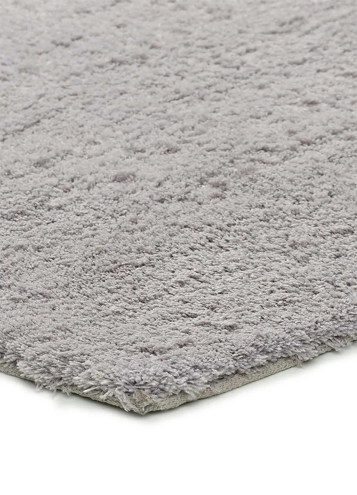 HOCHFLORTEPPICH Silber Shanghai 60/110 cm - Hellgrau, Textil (60/110cm) - Atticgo
