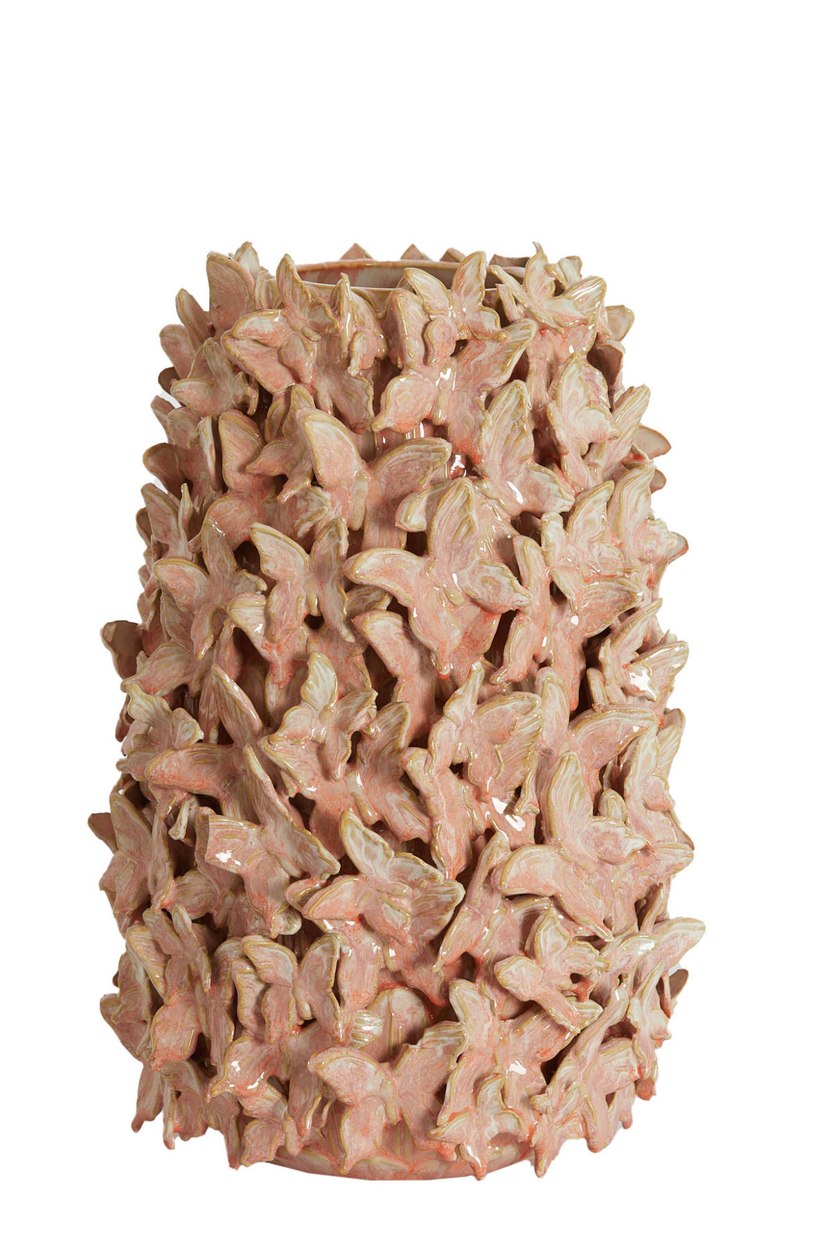 VASE Mariposa Rosa Ø23/36,5 cm - Pink, Keramik (36.5cm) - Light & Living
