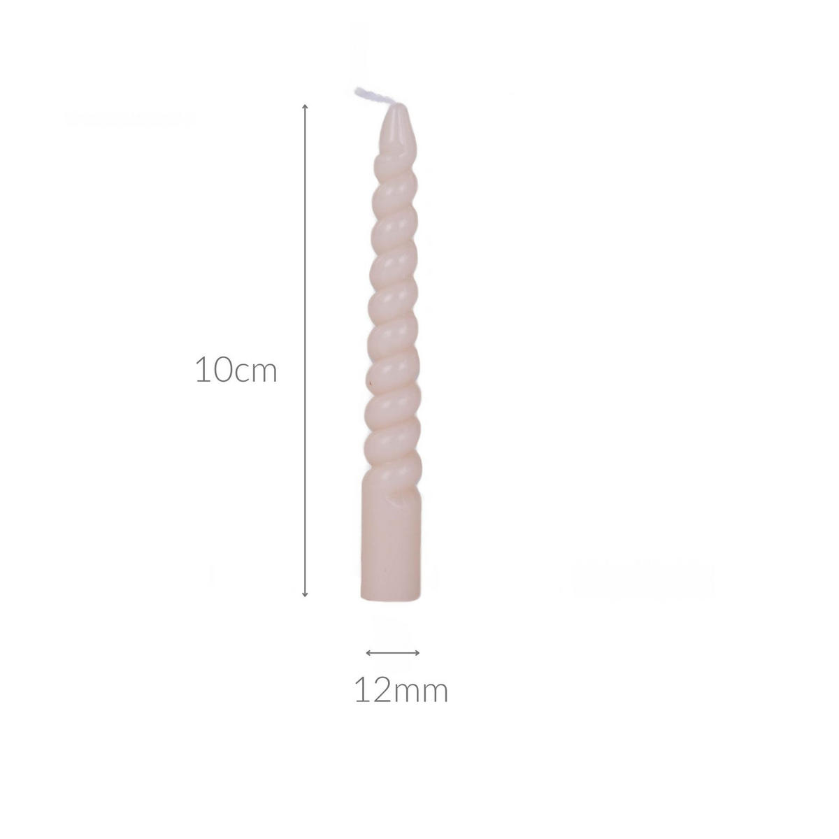 TISCHKERZEN aus Paraffin 1,2/1,2/10 cm - Rosa, Paraffin (1.2/10/1.2cm) - Home Styling Collection