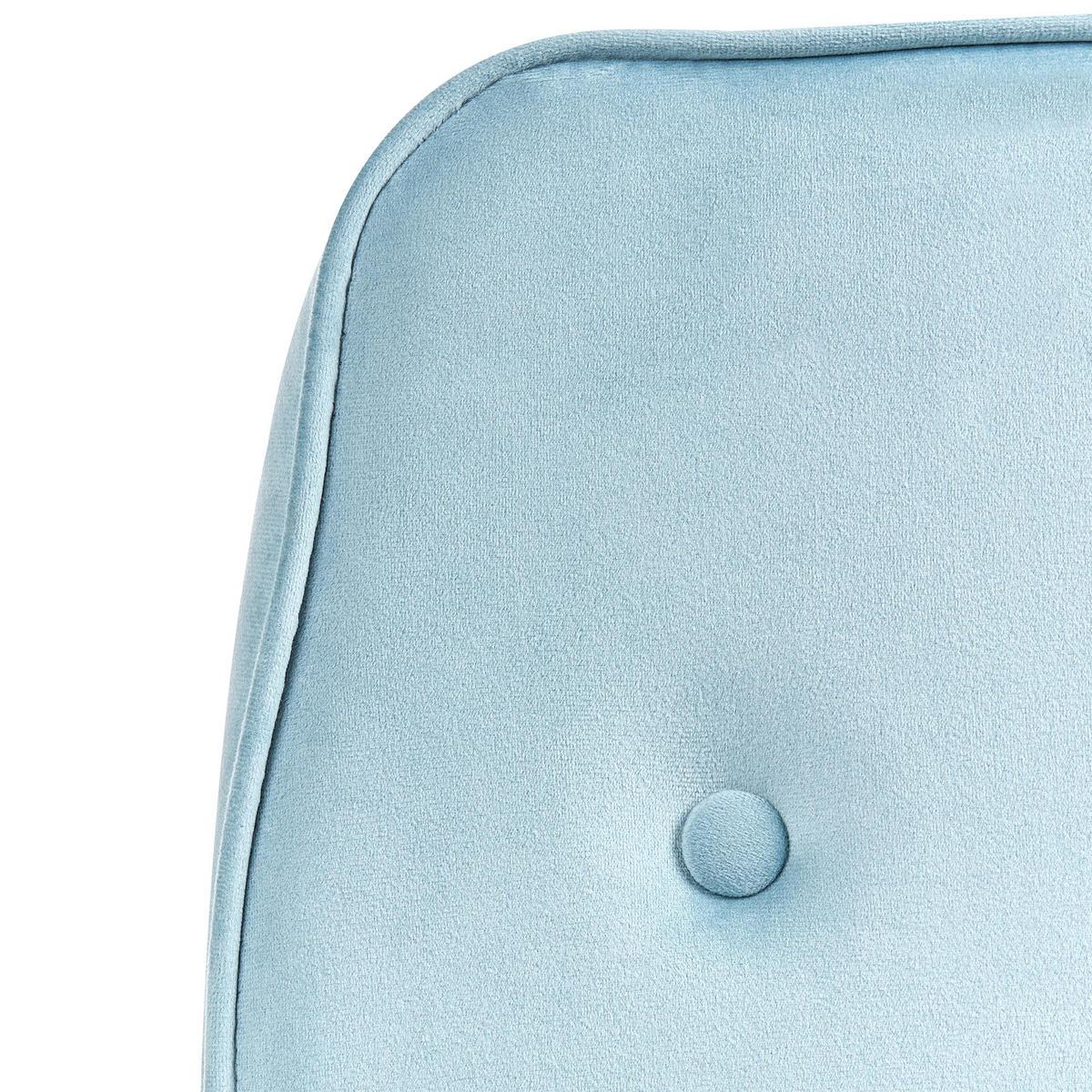 SCHREIBTISCHSTUHL Hellblau Pawnee - Blau/Schwarz, Textil (62/88/43cm) - Beliani