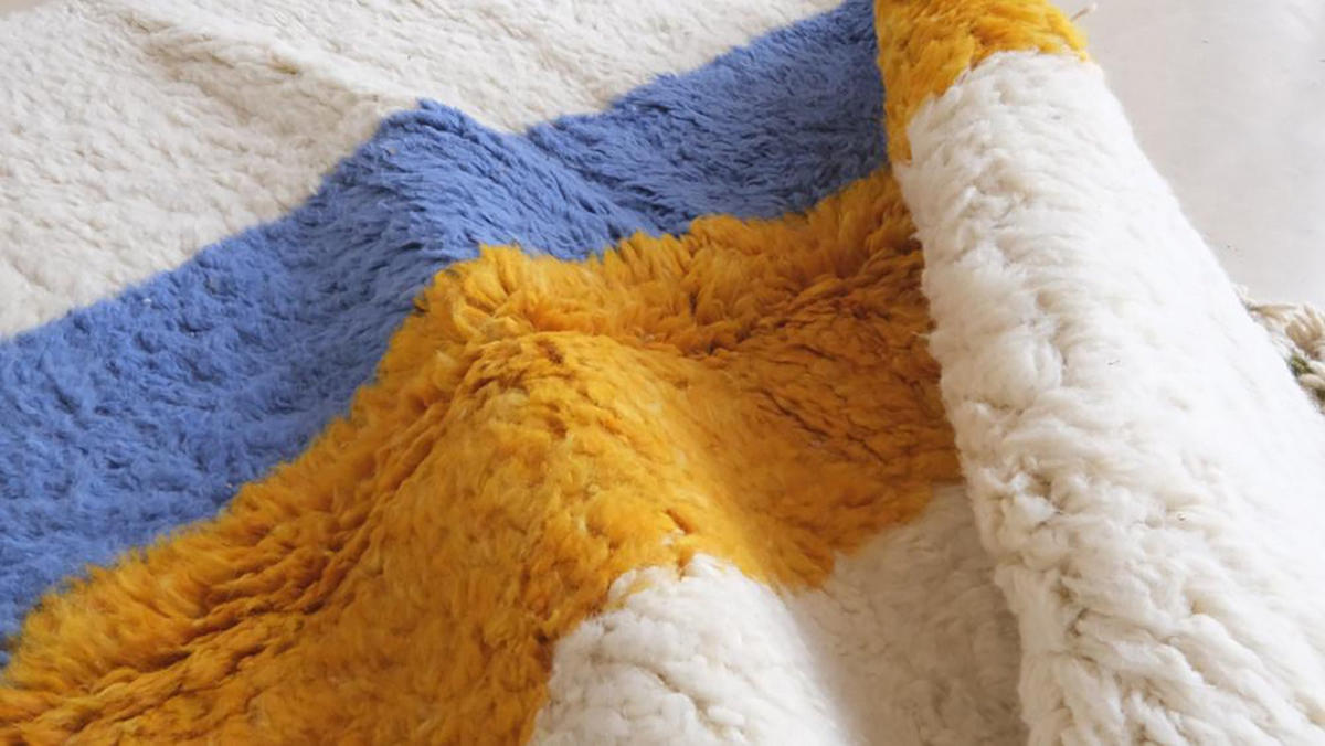 BERBERTEPPICH aus Marokko modern aus Wolle 200x 300 cm - Multicolor, Naturmaterialien (200/300cm) - AFK Living