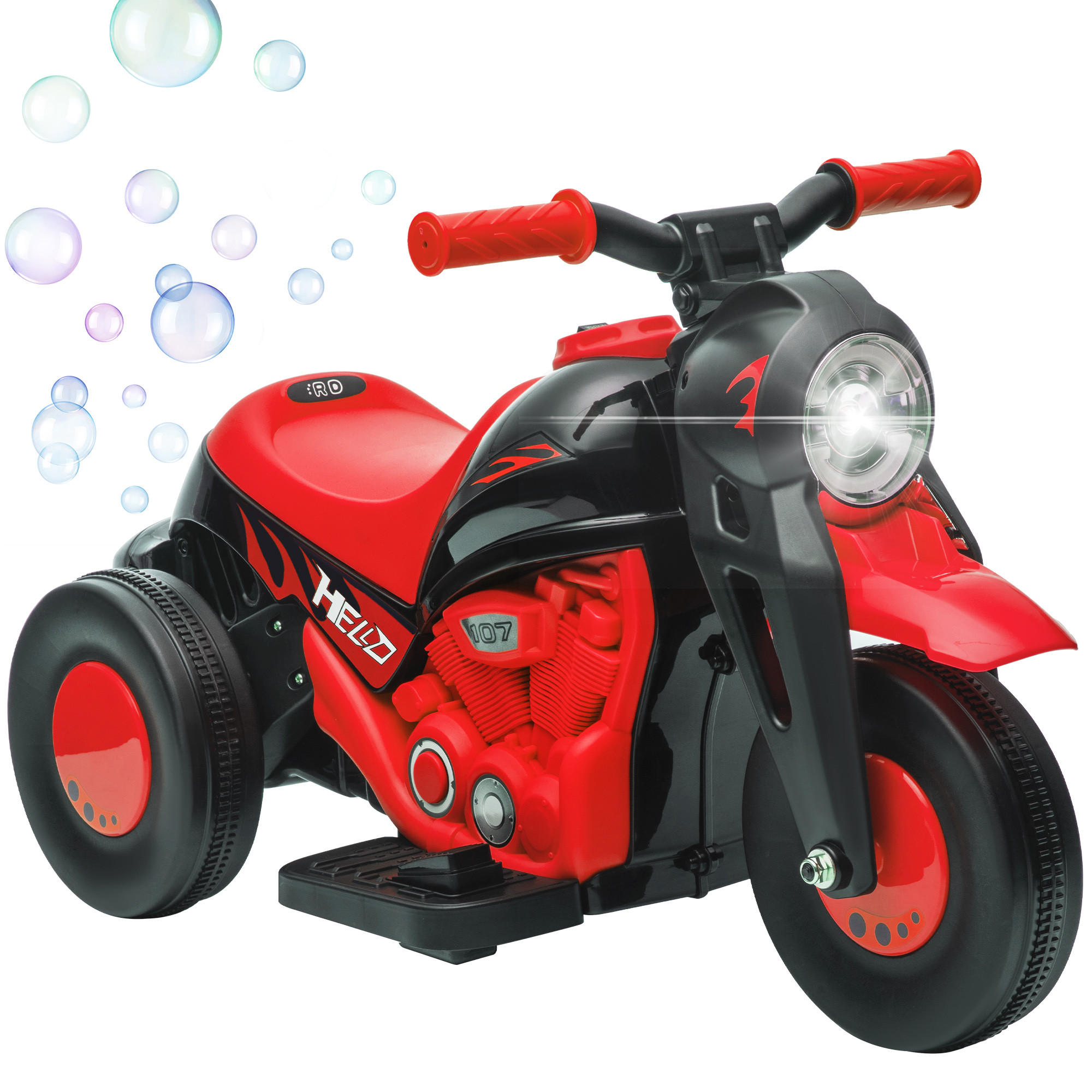 ELEKTRO-MOTORRAD DE-13093 Blubberfunktion Rot - Rot, Kunststoff (80/36/43.5cm) - ComfortXL