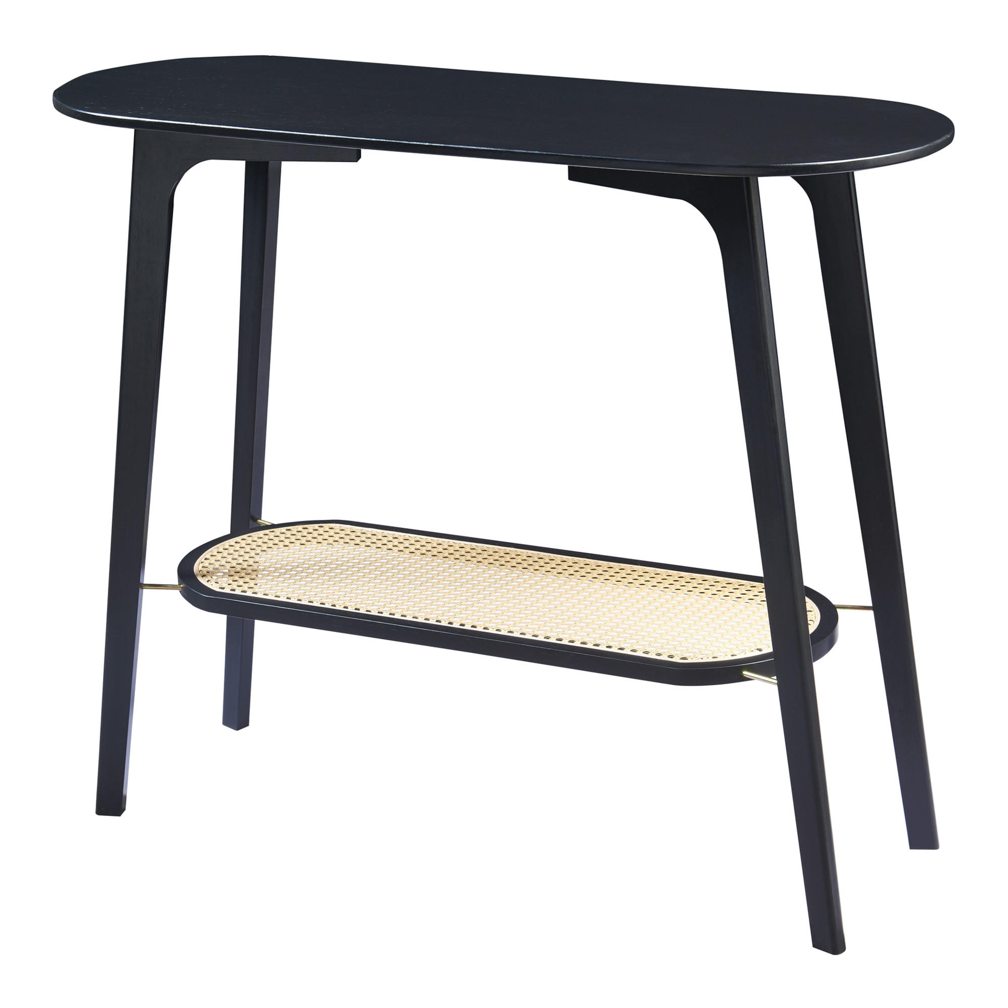 KONSOLENTISCH Taivalkoski - Schwarz, Holz (35/100/80cm) - [en.casa]