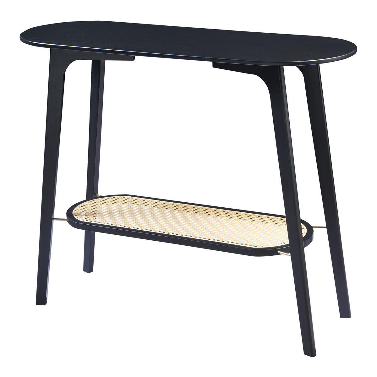 KONSOLENTISCH Taivalkoski - Schwarz, Holz (35/100/80cm) - [en.casa]