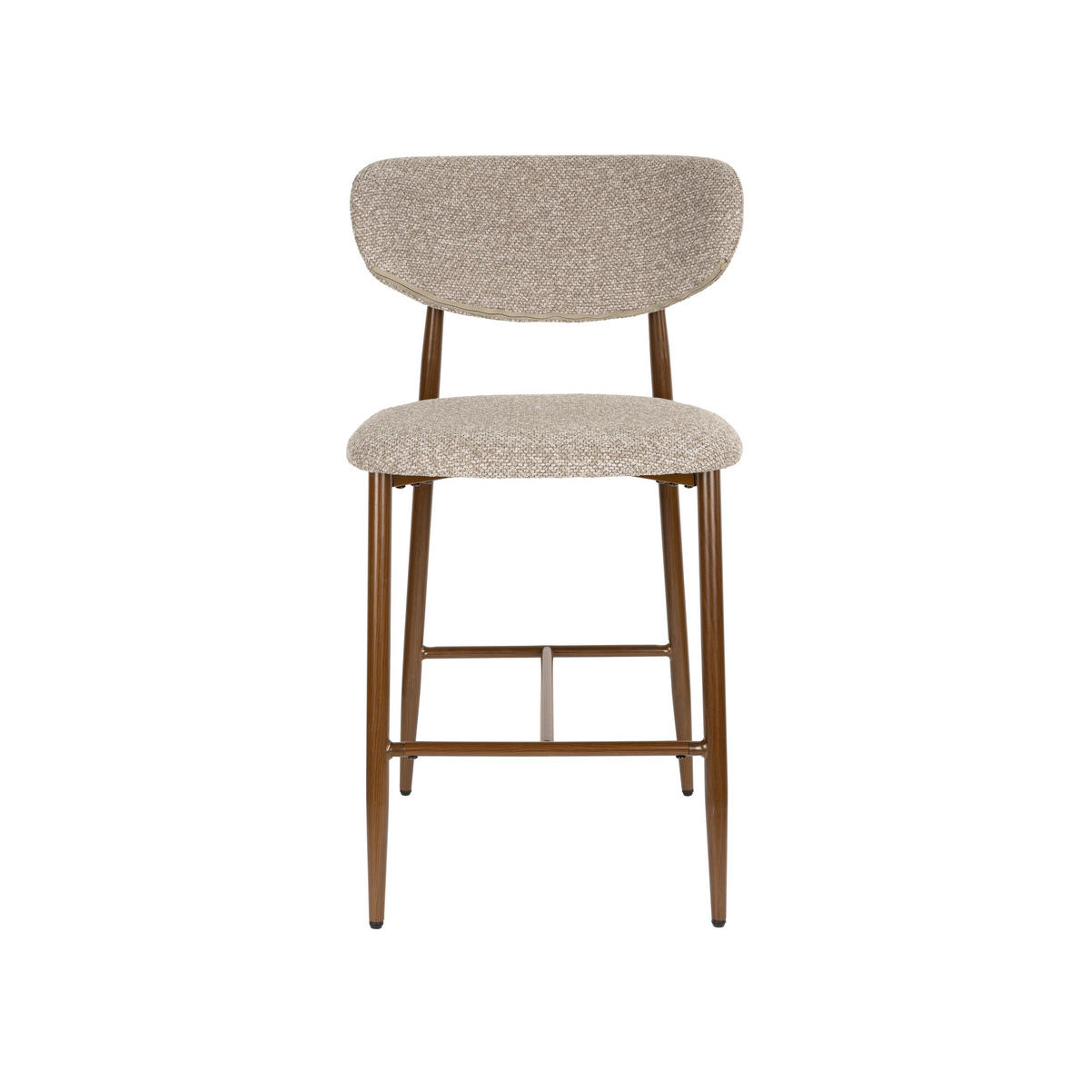 BARHOCKER Noor Rückenlehne 66 cm Taupe - 2 er Set - Taupe, Kunststoff (52/98/55cm) - Housecraft Living