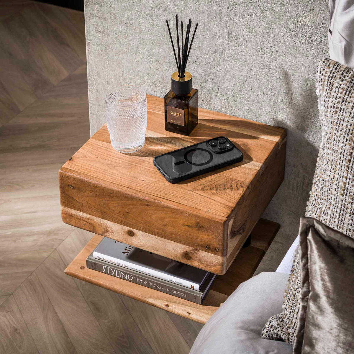 NACHTTISCH Regal Braun 32/35/27 cm - Braun, Holz (35/27/32cm) - Hoyz Collection