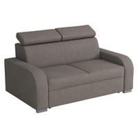 SOFA Oslo 2 - Silberfarben/Braun, Holz/Kunststoff (170/85/100cm) - MIRJAN24