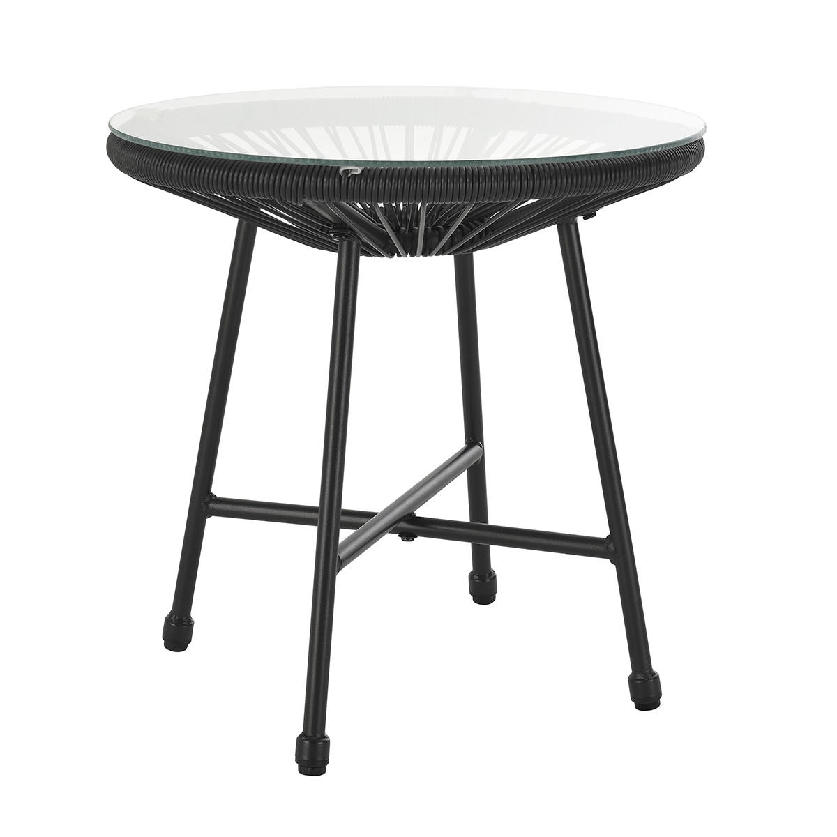 BALKONSET Bali Schwarz - Schwarz, Metall - SVITA