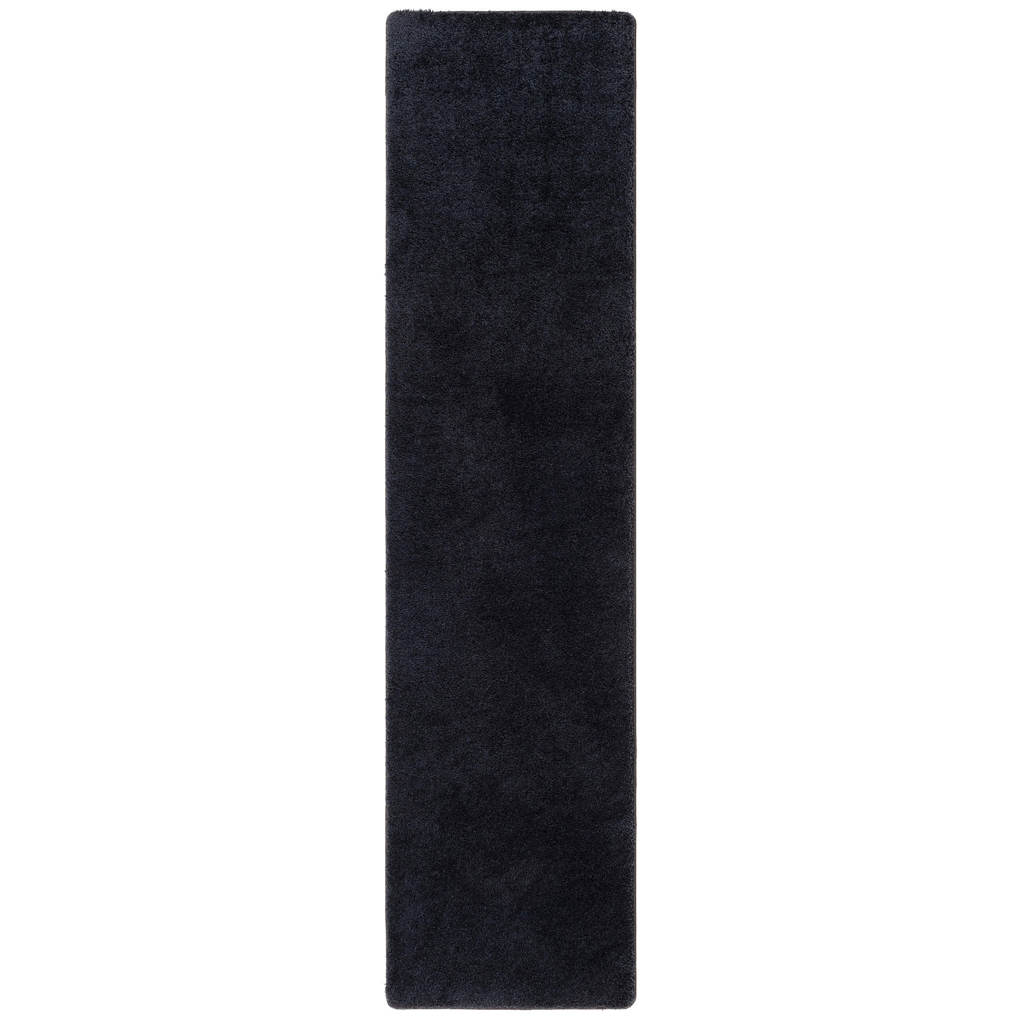 HOCHFLOR SHAGGY LÄUFER TEPPICH PALACE - Schwarz, Textil (100/400cm) - Snapstyle