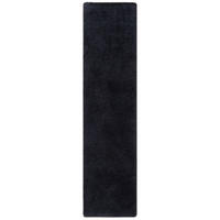 HOCHFLOR SHAGGY LÄUFER TEPPICH PALACE - Schwarz, Textil (80/400cm) - Snapstyle