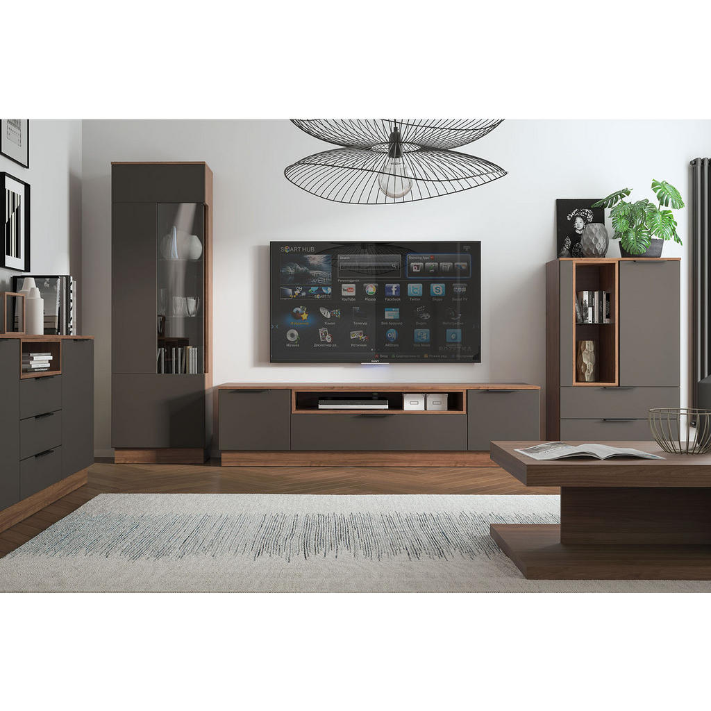 Thumbnail - Feldmann-Wohnen Couchtisch, Walnuss, Holz, Rechteckig,Rechteckig, 90x40x68 cm, Wohnzimmer, Wohnzimmertische, Couchtische