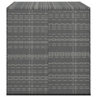 GARTEN-KISSENBOX PE Rattan 100x97,5x104 cm Grau - Grau, Kunststoff (100/104/97.5cm) - furnicato