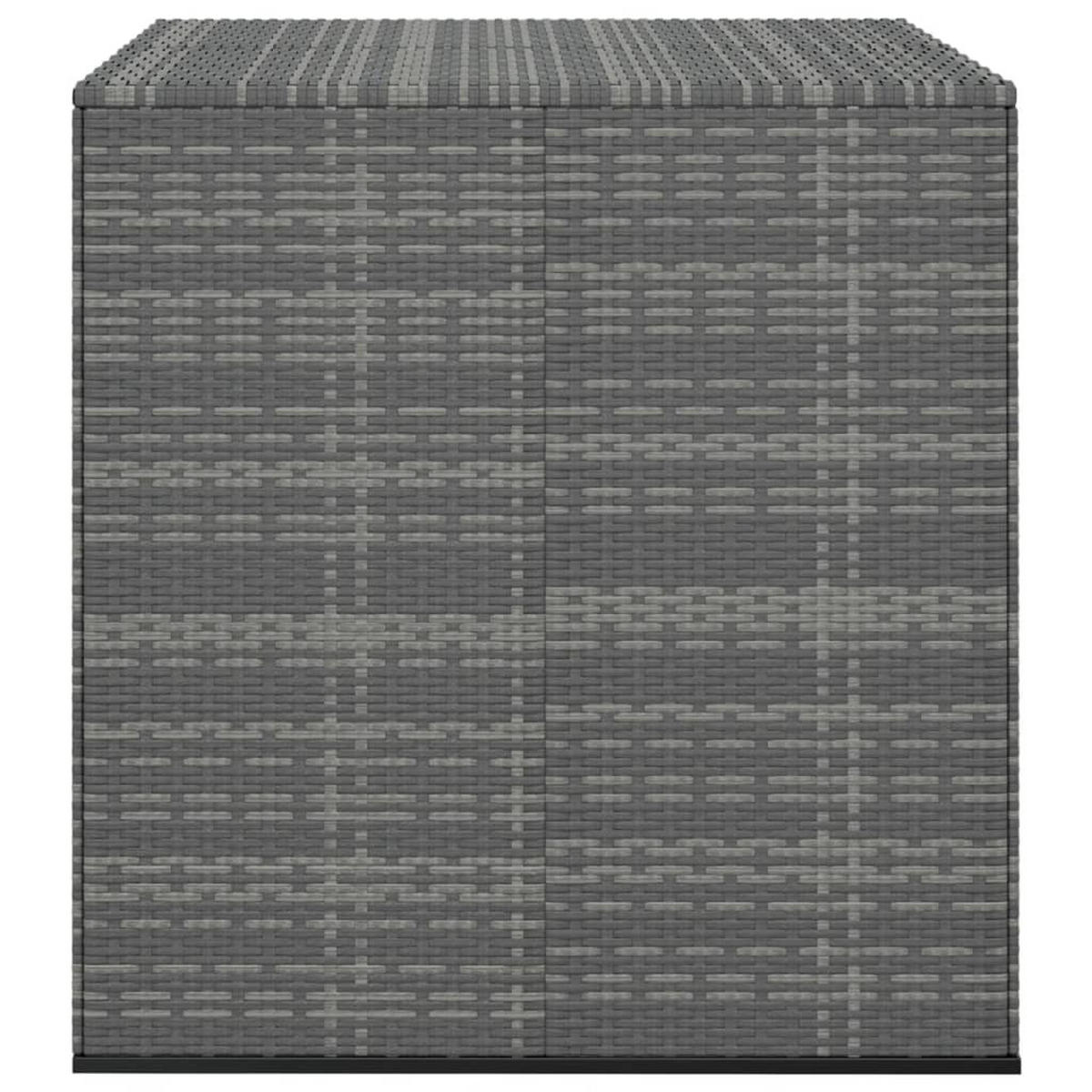 GARTEN-KISSENBOX PE Rattan 100x97,5x104 cm Grau - Grau, Kunststoff (100/104/97.5cm) - furnicato