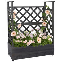 HOCHBEET 114x85x44cm Anthrazit-Grau - Grau, Holz (85/114/44cm) - PROREGAL