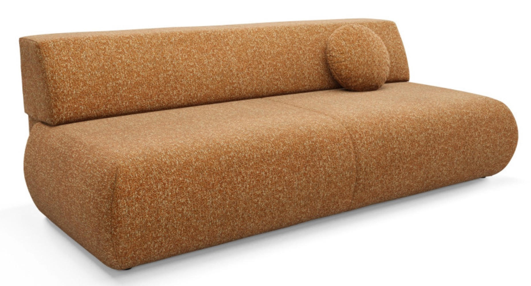 SOFA 3-SITZER Orange PENTI Mit Schlaffunktion Bezogen Mit PUENTE Stoff - Orange, Textil (214/74/100cm) - Sepro Meble